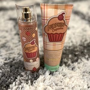 Bath and Body Works Pumpkin Cupcake Set!